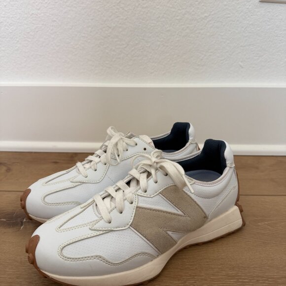 Womens New Balance 327 Sneakers Shoes - White Leather 8.5 - Picture 4 of 9